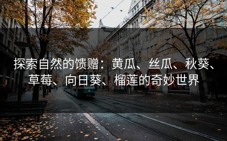 探索自然的馈赠：黄瓜、丝瓜、秋葵、草莓、向日葵、榴莲的奇妙世界